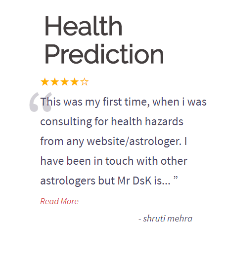 Health Prediction Medical Astrology